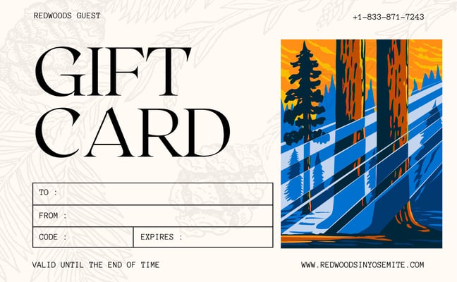 The Redwoods In Yosemite Gift Card
