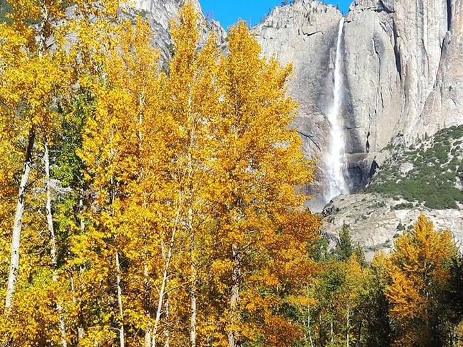 Yosemite Valley in fall color