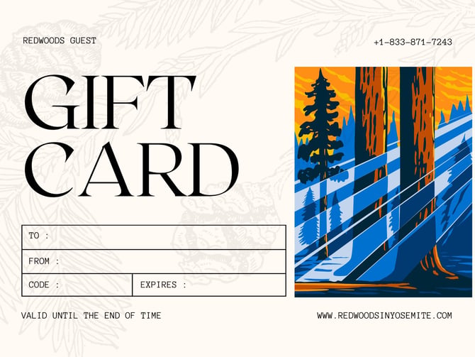 The Redwoods in Yosemite gift card