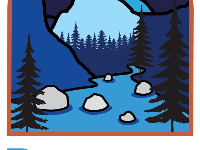 Illustrated Yosemite cabin cluster