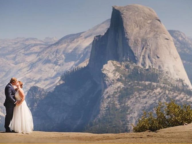 Couple at Glacier Point, Yosemite